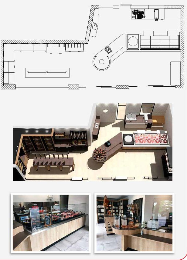 Équipement boucherie traiteur - Agencement sur mesure - SIMATEL