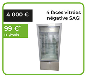 Armoire 4 faces vitrées négative SAGI occasion